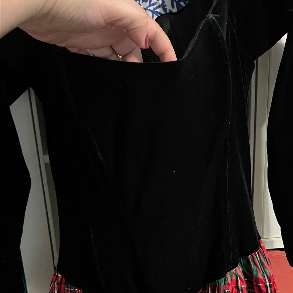 Scott McClintock Black Velvet Dress - Picture 3 of 5